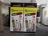 Quartershare bannerstands