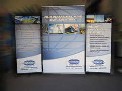 Universal field Services Bannerstand