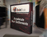 debt trak Fabric pop up display