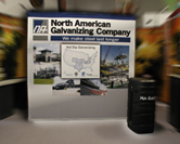 north american galvanizing Fabric pop up display