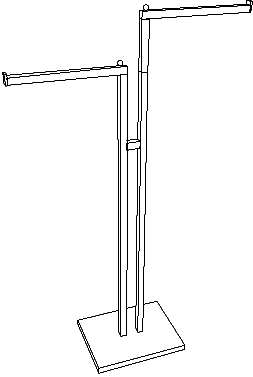 Straight Arm Bag Stand