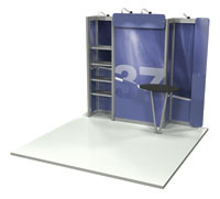 Linear 37 trade show display