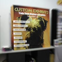Custom Exhibits One Fabric table top display