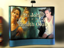 St John Health table top pop up display