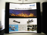 Sulzer popup tabletop display