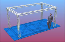 Trilite trade show truss